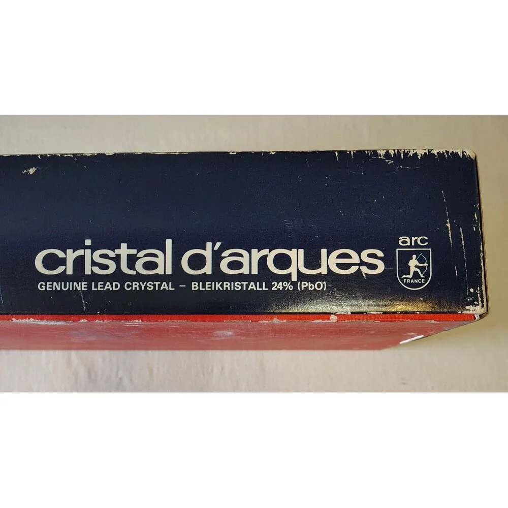 Vtg 6 Pc Cristal D'Arques 5.9oz Longchamp Genuine Lead Crystal Wine Glasses NIB - Picture 7 of 9